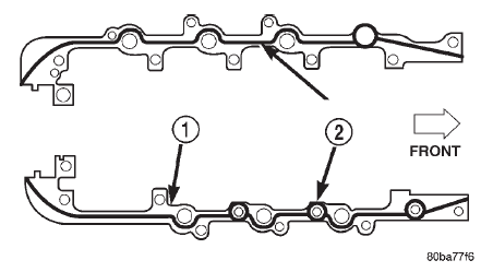 Fig. 120 Cylinder Block-to-Bedplate Sealent Bead Location