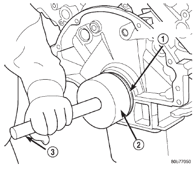 Fig. 134 Crankshaft Rear Oil Seal Installation
