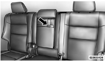 Center Seat Position Arm Rest Tether Attached