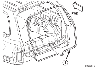 Fig. 76 Liftgate Opening Weatherstrip