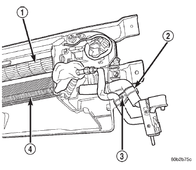 Fig. 54 Rear A/C Tube Retaining Strap Remove/ Install