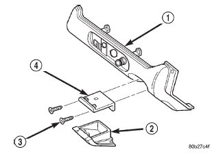 Fig. 13 Instrument Panel Ash Receiver Remove/ Install