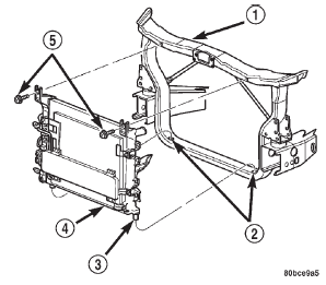 Fig. 54 Radiator Removal/Installation-Typical