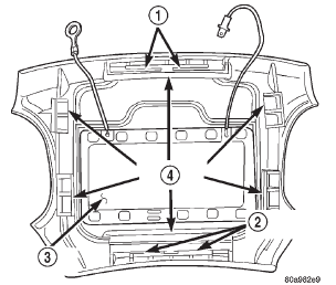 Fig. 7 Driver Side Airbag Trim Cover Remove/Install