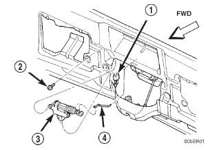 Fig. 4 Liftgate Power Lock Motor Remove/Install